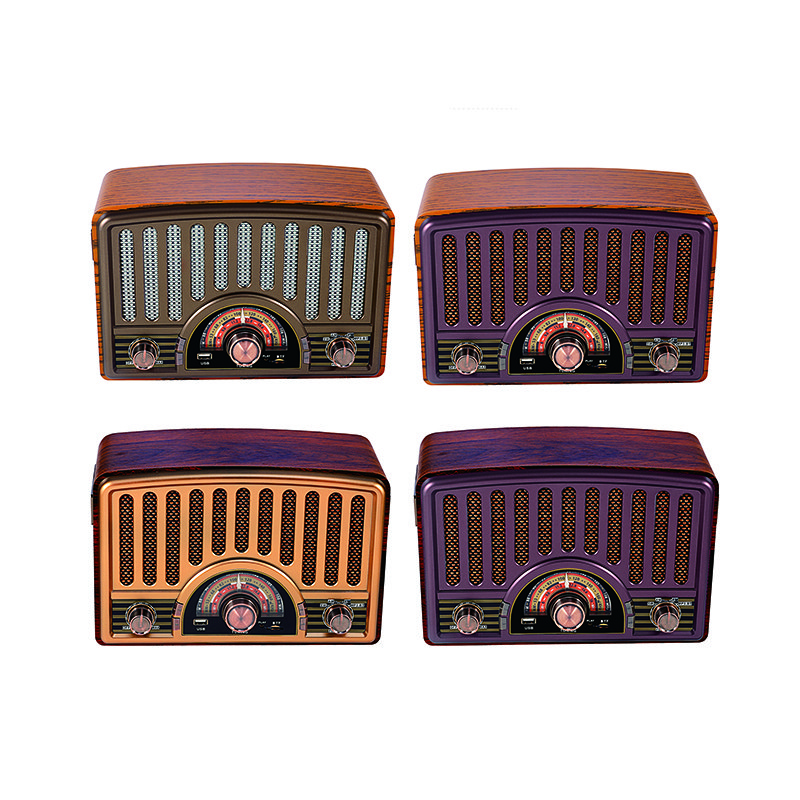 Antique Long Range Old Vintage Am Fm Usb Tf BT Cassette Record Portable Radio