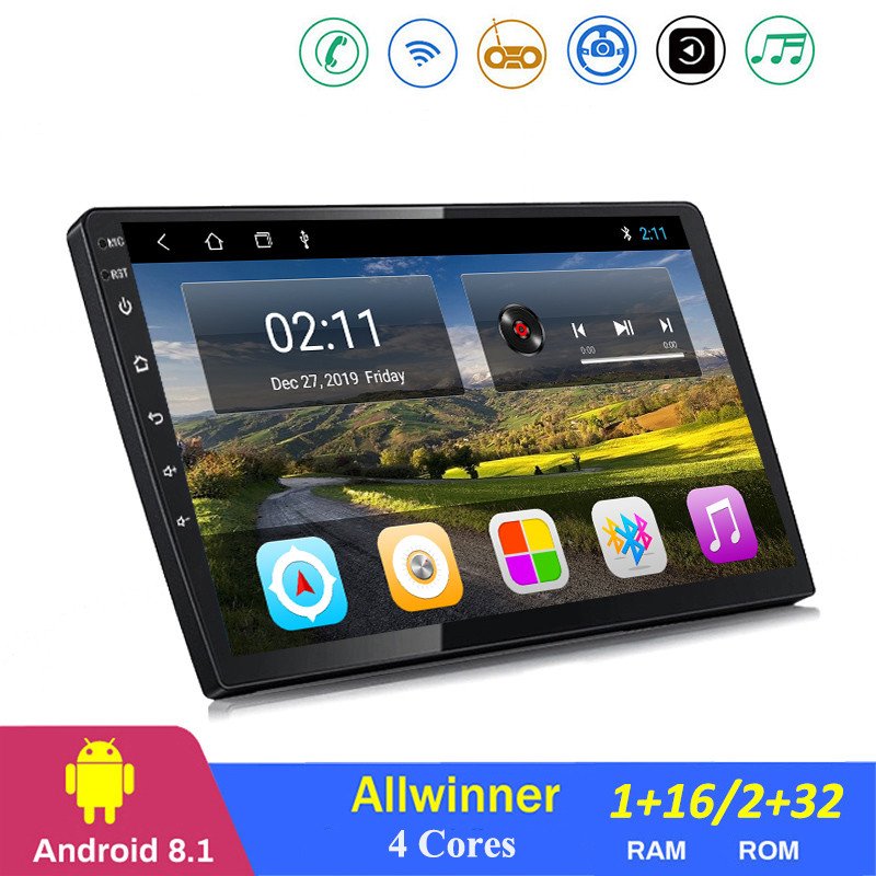T3L 9 inch/10.1 inch Android 10.0 Universal 2 din car radio with 1G Ram+16G Rom WIFI GPS Navigation