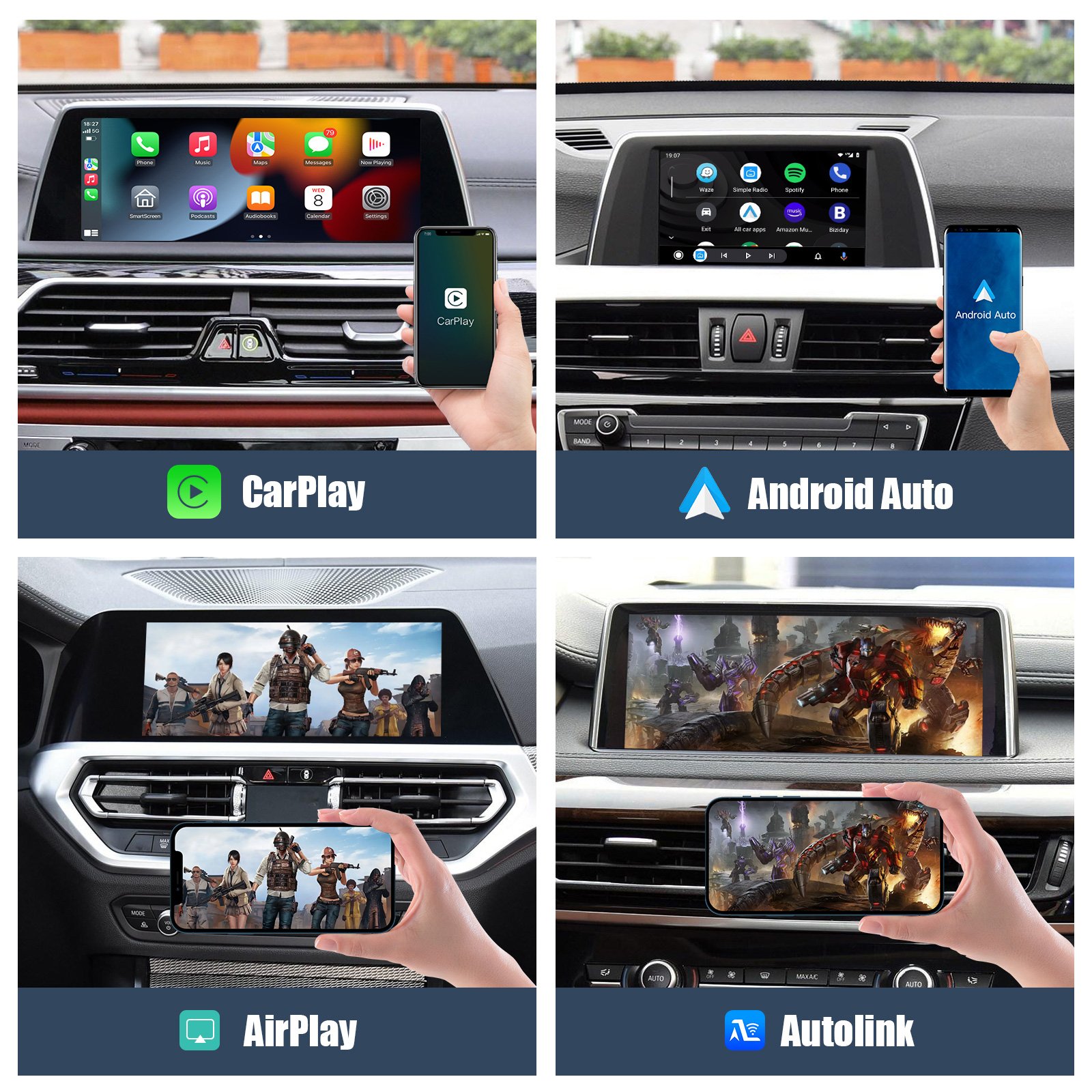 carabc Wireless Apple CarPlay android auto smart module for BMW nbt System f30 f31 3 Series 2013-2018 multimedia radio