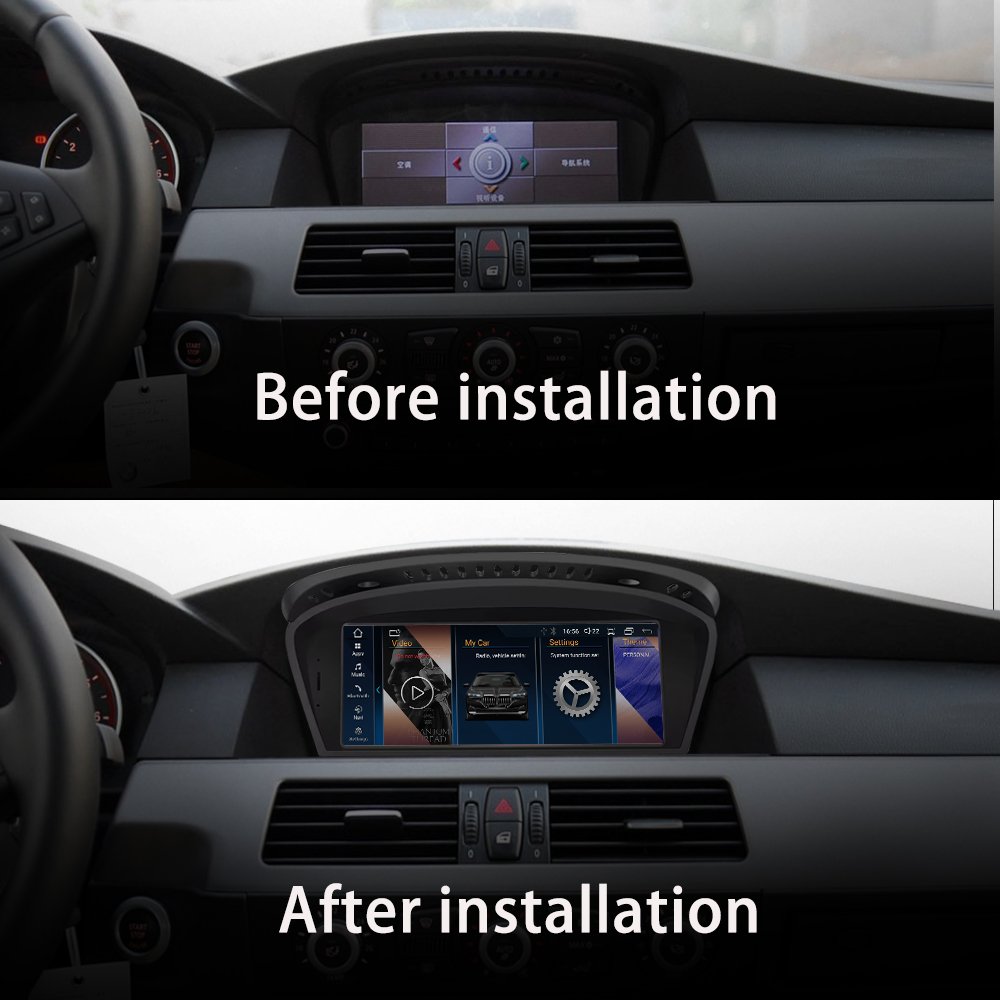 LELV Android 14 Car Multimedia Player For BMW E60 E61 E92 HD IPS Touch Screen Radio GPS Stereo WIFI 4G SIM 8core