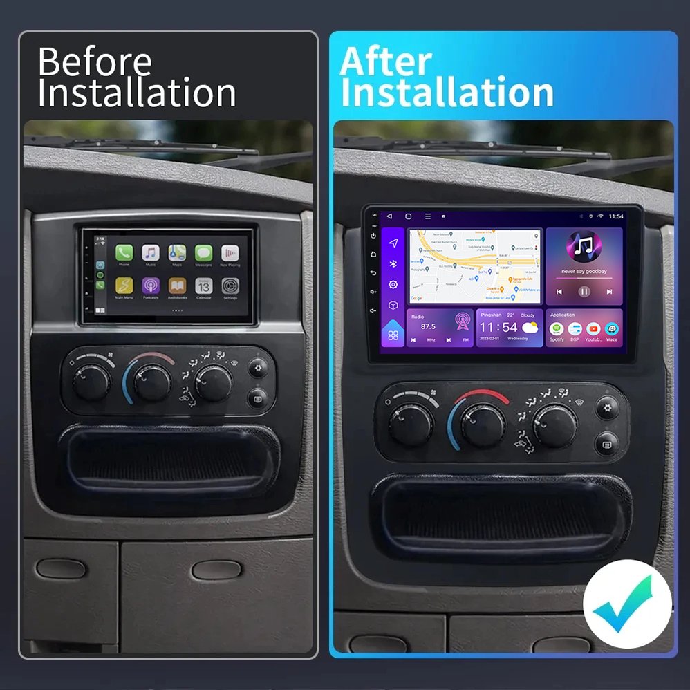 touch screen 2 din car radio for car Android Car Radio GPS For Dodge RAM 1500 2500 3500 2002-2009 Stereo Carplay GPS navigation