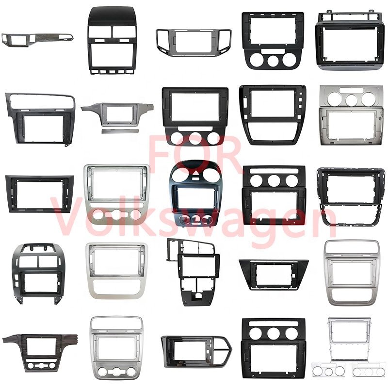 Android Universal Car DVD Player Frame for 2024 Citroen C3 9 inches bright black Car Video Panel Car Radio Stereo Player Frame