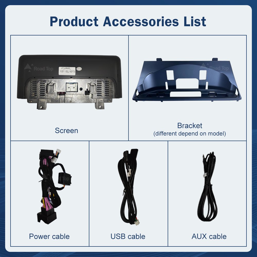 Road Top Stereo Car Radio Android Auto Multimedia Wireless Apple Carplay Screen For BMW X5 X6 E70 E71 2007-2013 CCC CIC