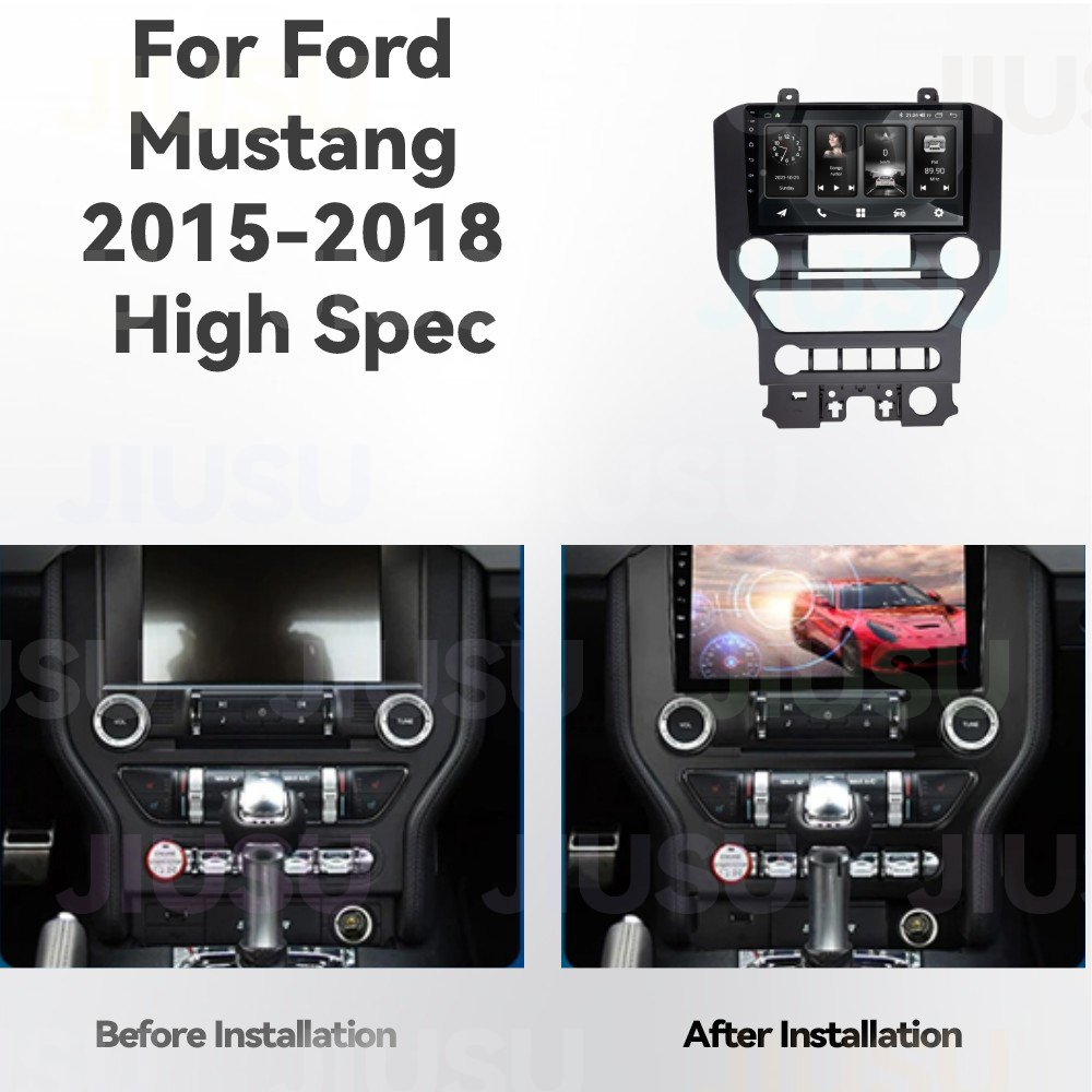 Android 12 Car Radio GPS Navigation DVD Player Stereo Multimedia Audio System for Ford Mustang 2015-2018 with Carplay DSP DAB