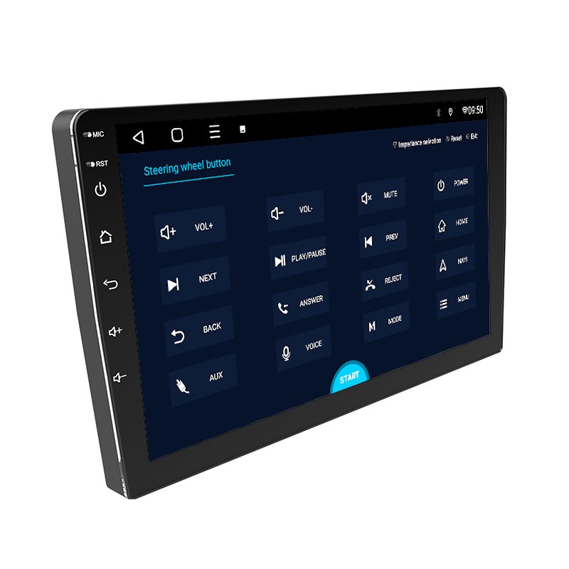 Android 12 2 Din Car Radio RAM Made GPS Navigator 4/64GB/128GB USB BT WIFI Mirror Link Duel Knobs Touch Screen MP5 Car Player
