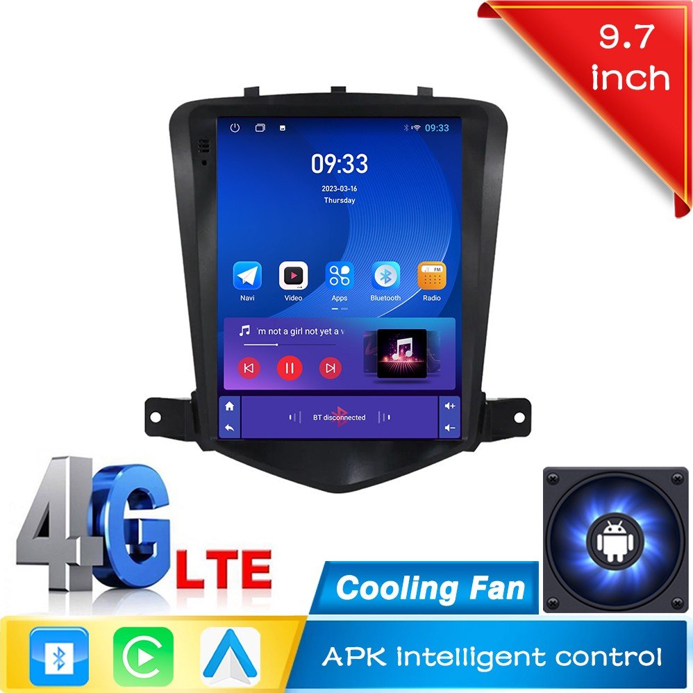 9.7 inch 2 din android car radio for Chevrolet Cruze 2008-2013 carplay auto radio Car Player Stereo GPS Navigation with
