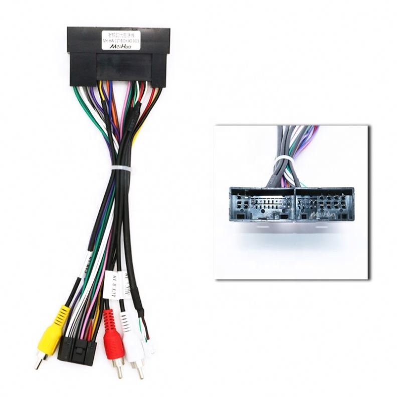 Car Video Radio Frame for KIA Rio 2006 with RCA Cable Wiring Harness Accessories Bezel(1334504c)