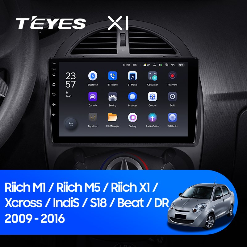 TEYES X1 WIFI Car DVD Player For Chery Riich M1 Riich M5 Riich X1 Xcross S18 Beat DR 2009-2016