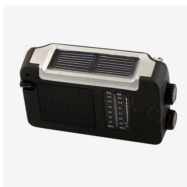 Emergency Solar Hand Crank AM FM Portable Radio