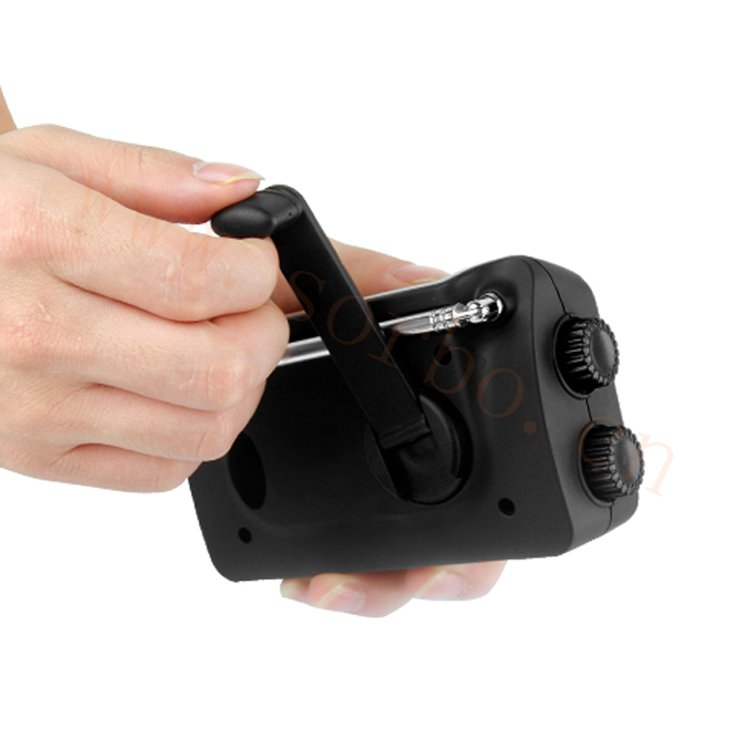 Emergency Solar Hand Crank AM FM Portable Radio