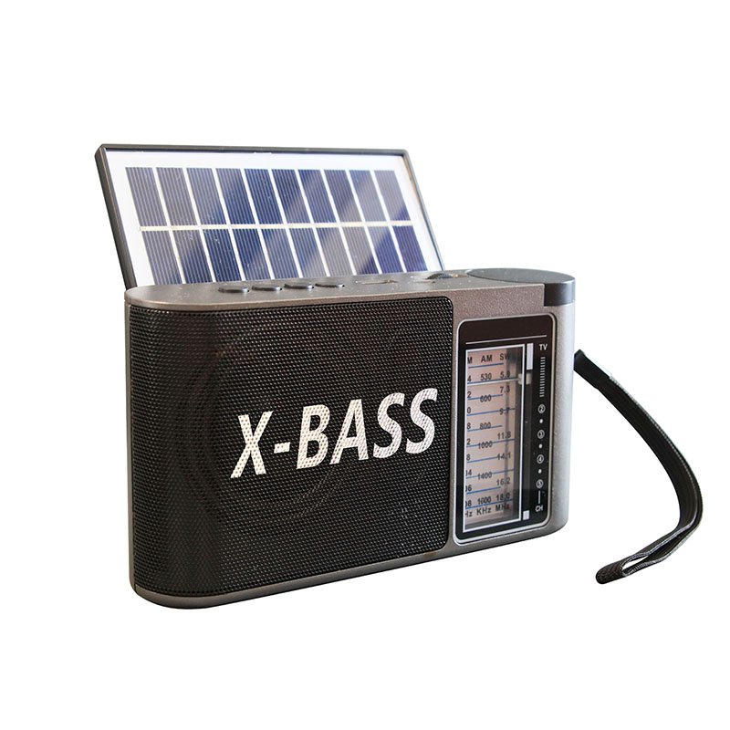 RS-303BTS factory radio AM/FM/SW 3 Bands rechargeable music player portable radio with solar panel blue teeth speaker