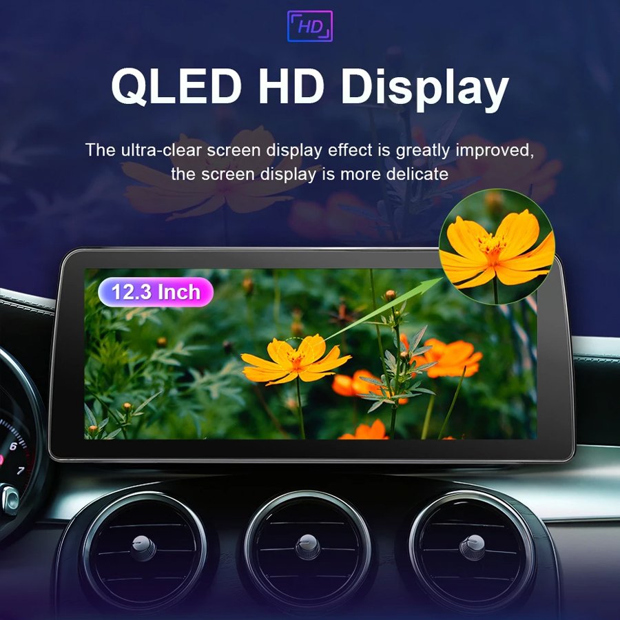 12.3 Inch For Android Player Universal Screen Car Radio Car Stereo With Wifi Multimedia Motherboard GPS Carplay Auto