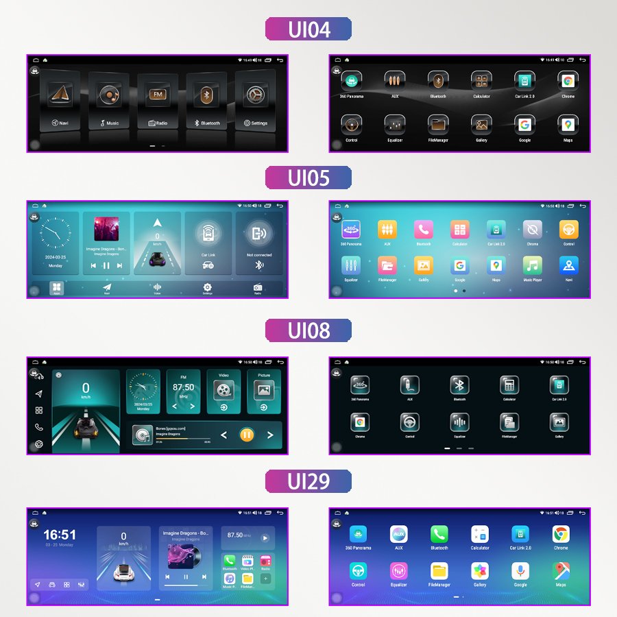 12.3 Inch For Android Player Universal Screen Car Radio Car Stereo With Wifi Multimedia Motherboard GPS Carplay Auto