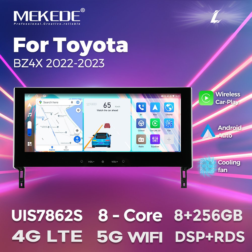 Mekede LS 8 Core 8+256GB android car radio For Toyota BZ4X 2022 2023 multimedia for car dsp audio processor car