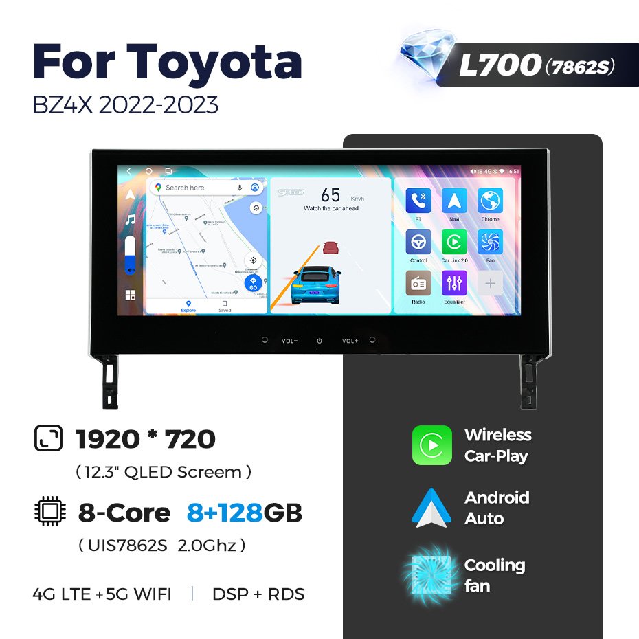 Mekede LS 8 Core 8+256GB android car radio For Toyota BZ4X 2022 2023 multimedia for car dsp audio processor car