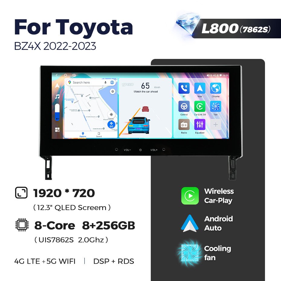 Mekede LS 8 Core 8+256GB android car radio For Toyota BZ4X 2022 2023 multimedia for car dsp audio processor car