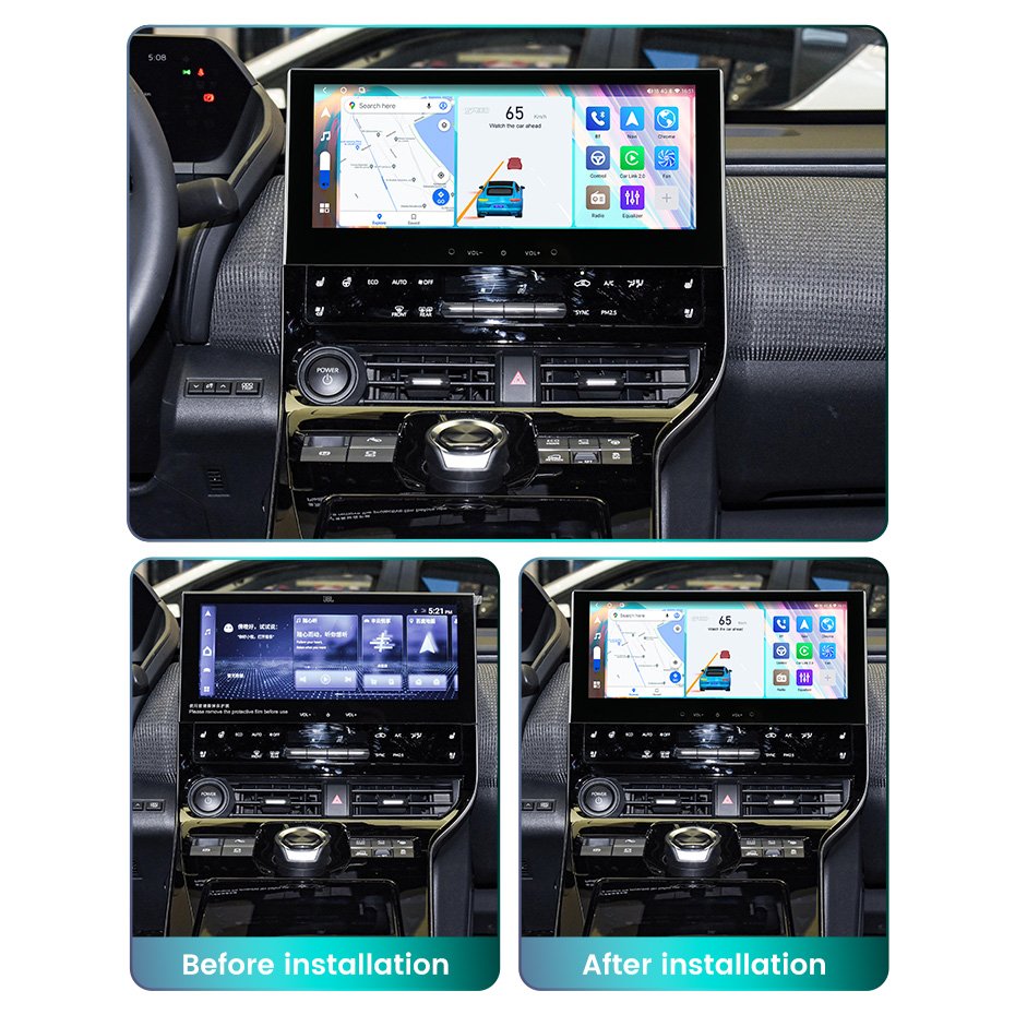 Mekede LS 8 Core 8+256GB android car radio For Toyota BZ4X 2022 2023 multimedia for car dsp audio processor car