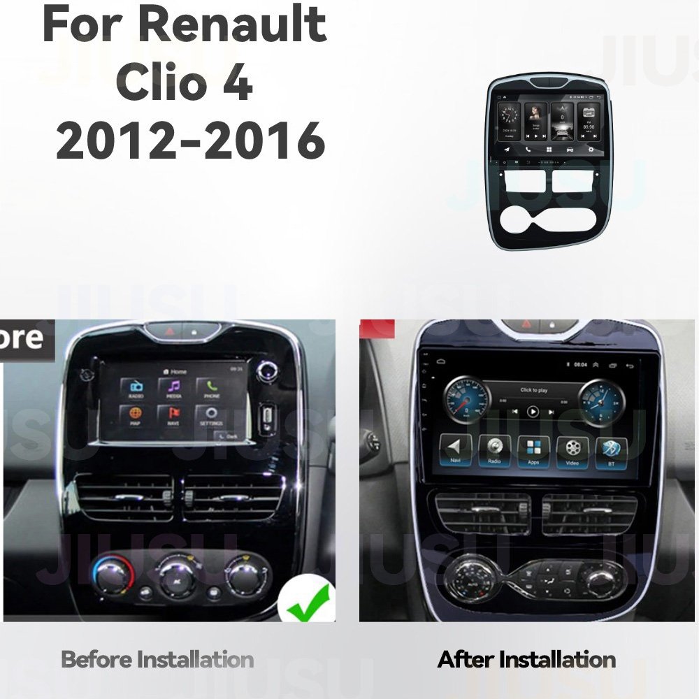 Android 12 Car Radio GPS Navigation DVD Player Stereo Multimedia Audio System for Renault Clio 4 2012-2016 with Carplay DSP DAB