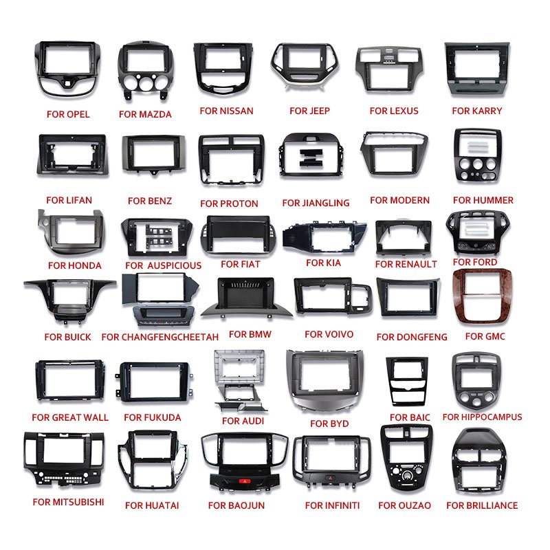 All models Universal car radio frame for toyota corolla ae86 aygo 10 inch Prius fiat linea discount get free car audio frame