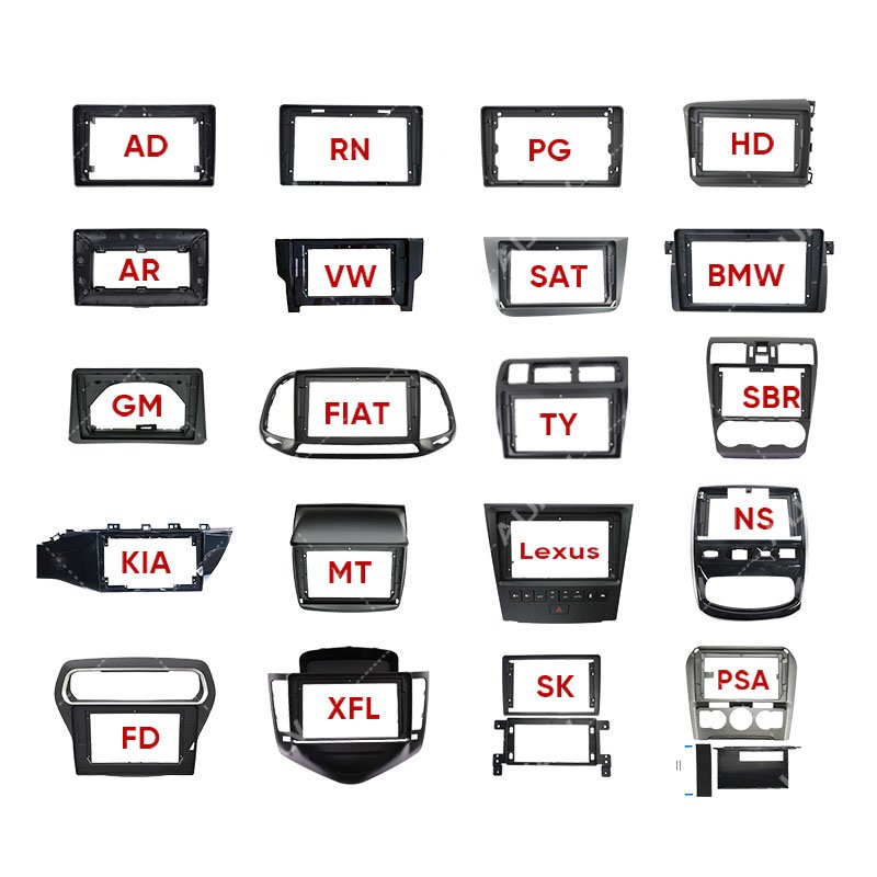 All models Universal car radio frame for toyota corolla ae86 aygo 10 inch Prius fiat linea discount get free car audio frame