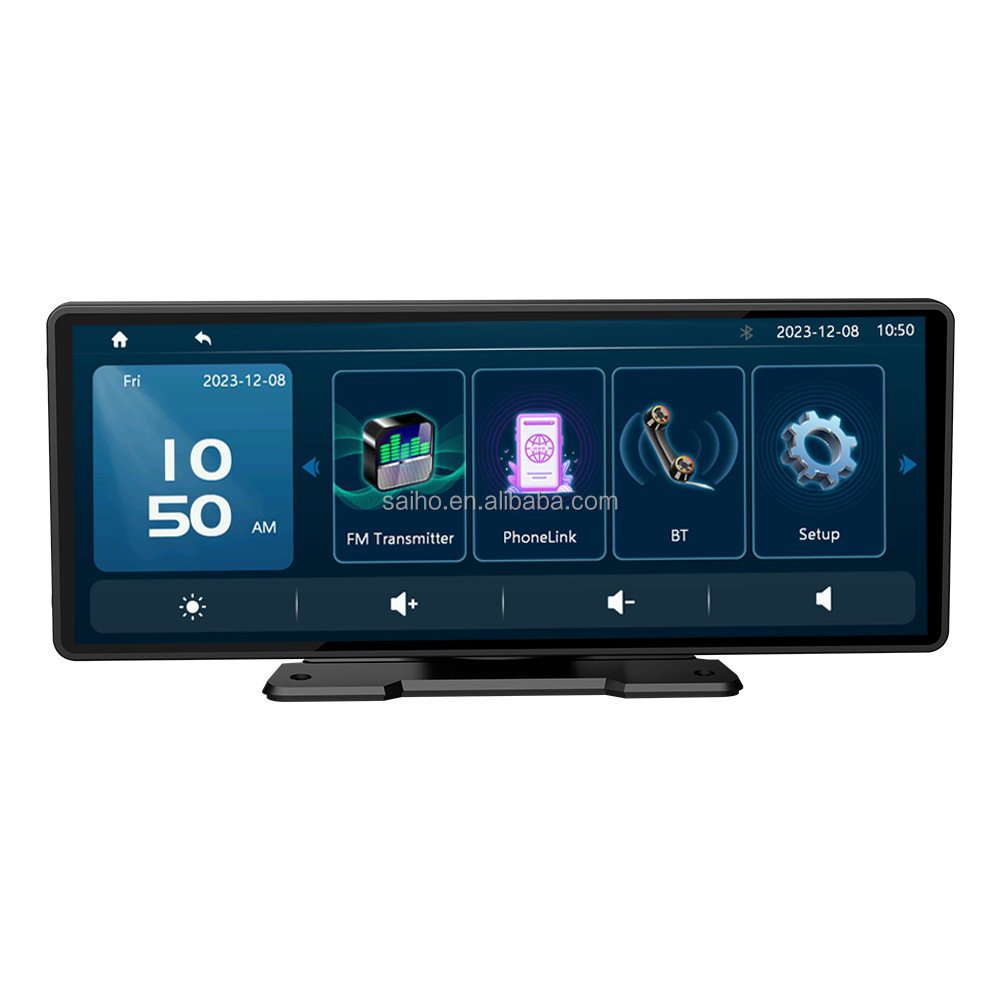 10.26" IPS HD Portable Monitor Wireless Android Carplay Touch Screen Car Display Universal Multimedia car Stereo
