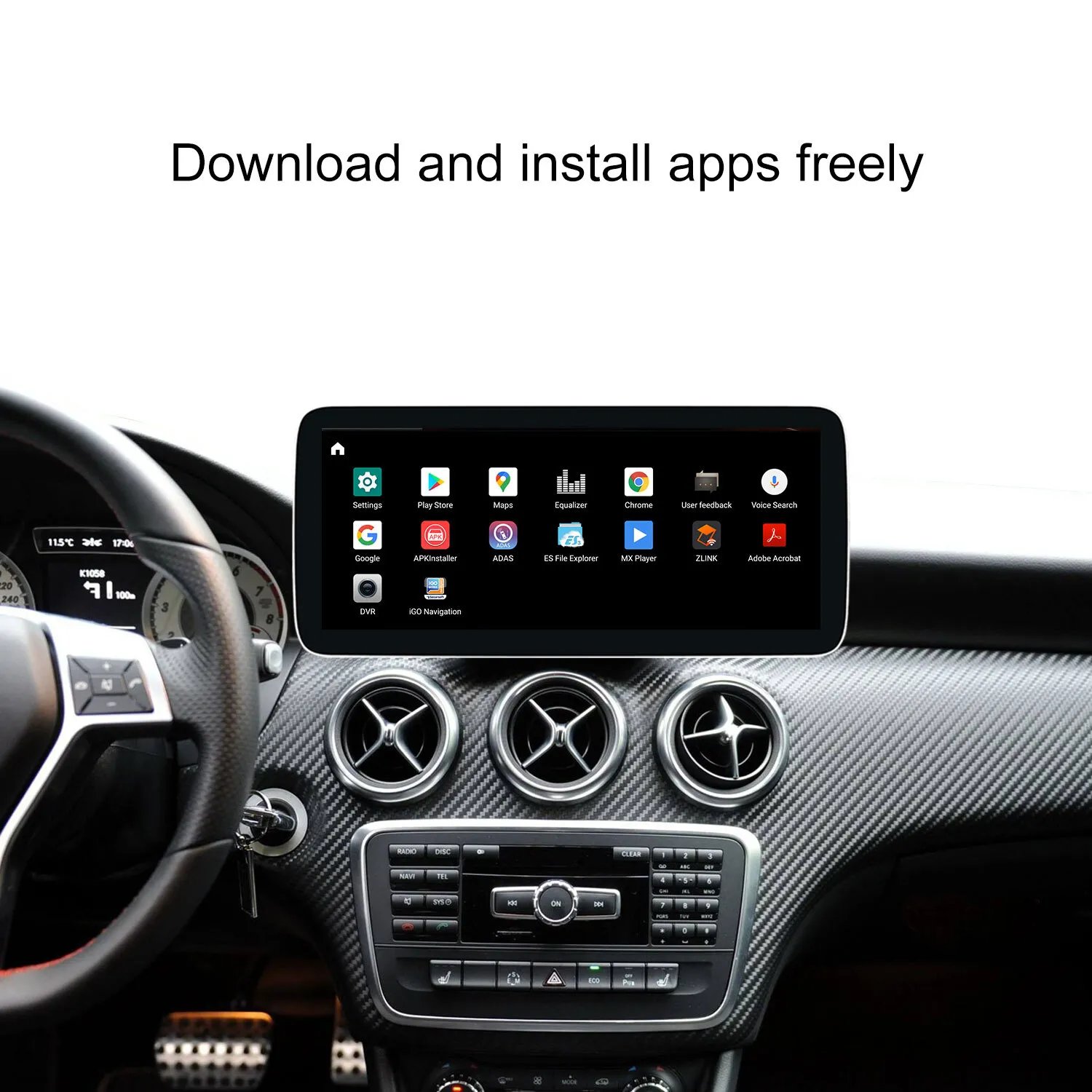 12.3inch 8g+128g IPS car touch screen android system for Mercedes Benz GLA CLA A Class 2013-2015 NTG4.5 with Bluetooth