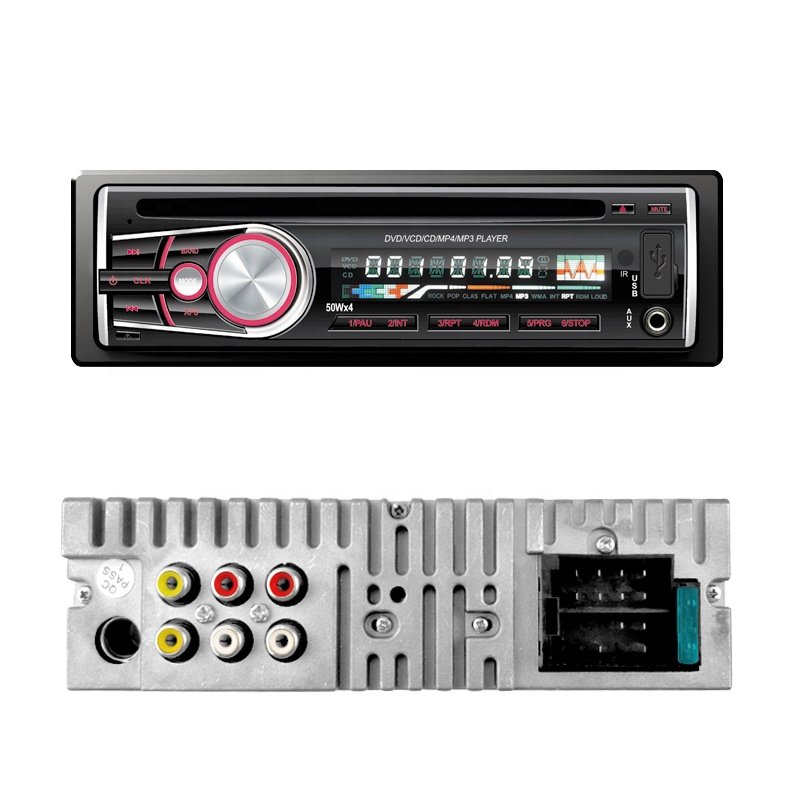 single din car universal mp3 cd player SD car radio with USB BT hands free car dvd player with color LCD/LED