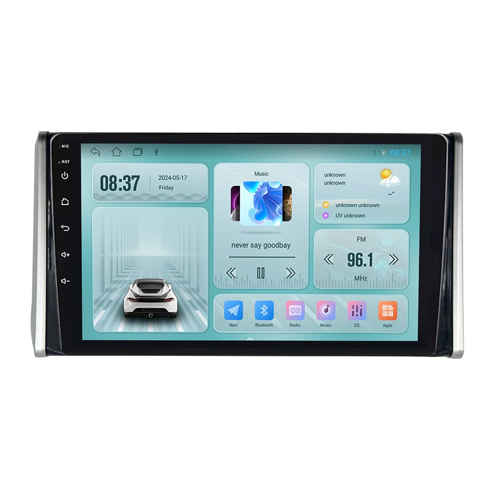 Car Radio Frame Car Audio DVD Android Dvd Radio Frame Dashboard Trim Panel TK-YB 10.1 Inch for Toyota RAV4 2019 Auto Parts Black