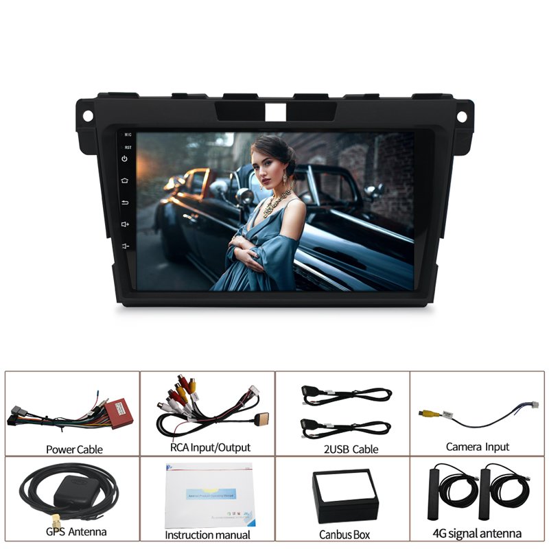 9" Touch Screen Android 10.0 GPS Navigation For Mazda CX-7 2007-2019 Car Radio Stereo Multimedia Head Unit