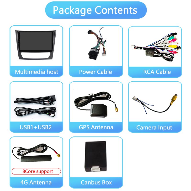 9inch 4/8core 2+32G Android For Benz E-class W211 E200 E220/E300 E350 E240 E270 E280 CLS CLASS W219 Car Radio Multimedia