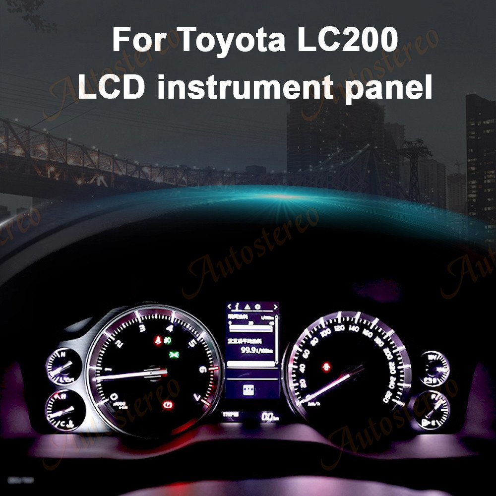 Digital Cluster Virtual Cockpit For Toyota LC200 2008-2020 Car Multimedia Player Dashboard HeadUnit Entertain ment Screen
