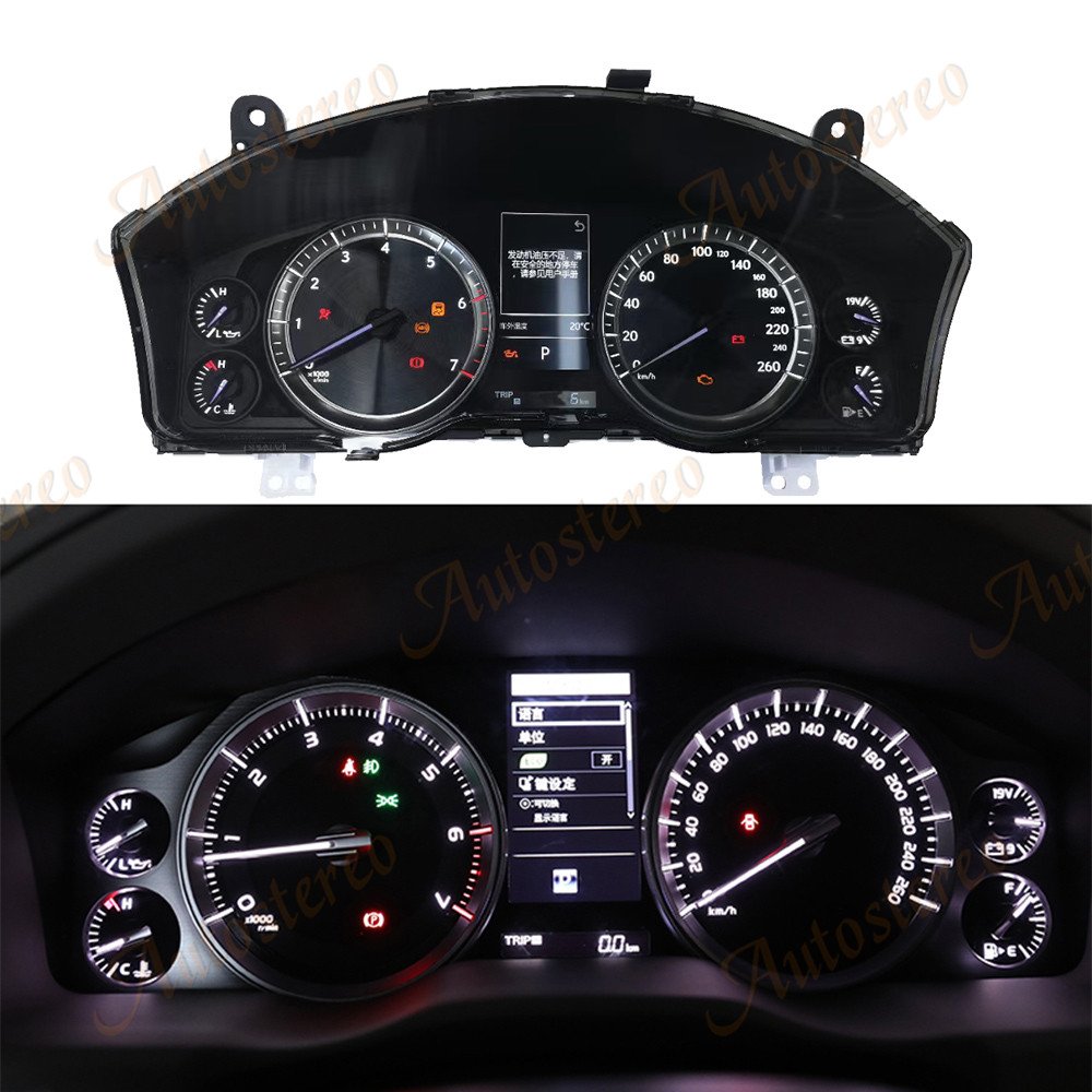 Digital Cluster Virtual Cockpit For Toyota LC200 2008-2020 Car Multimedia Player Dashboard HeadUnit Entertain ment Screen