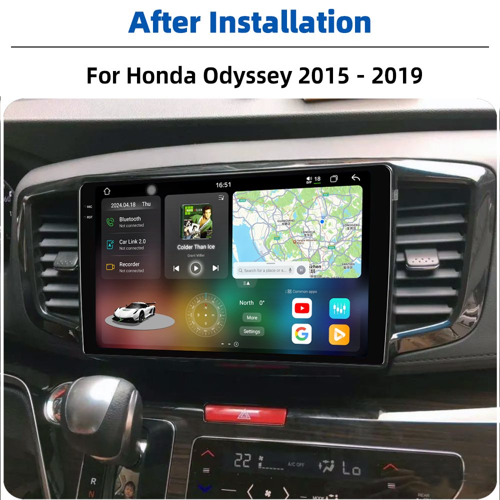 Android 13 QLED 2K Gps Navigation CarPlay auto Car Radio Video Stereo DVD Player Touch Screen For Honda Odyssey 2015 - 2019