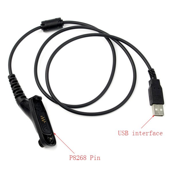 New Two way radio USB Programming data Cable for Motorola XPR-6580 DP-3400/3401 XiR P8200 XiR P8208 XPR-6300 APX-4000/4150/6150+