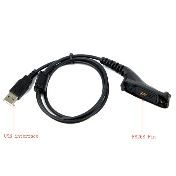 New Two way radio USB Programming data Cable for Motorola XPR-6580 DP-3400/3401 XiR P8200 XiR P8208 XPR-6300 APX-4000/4150/6150+