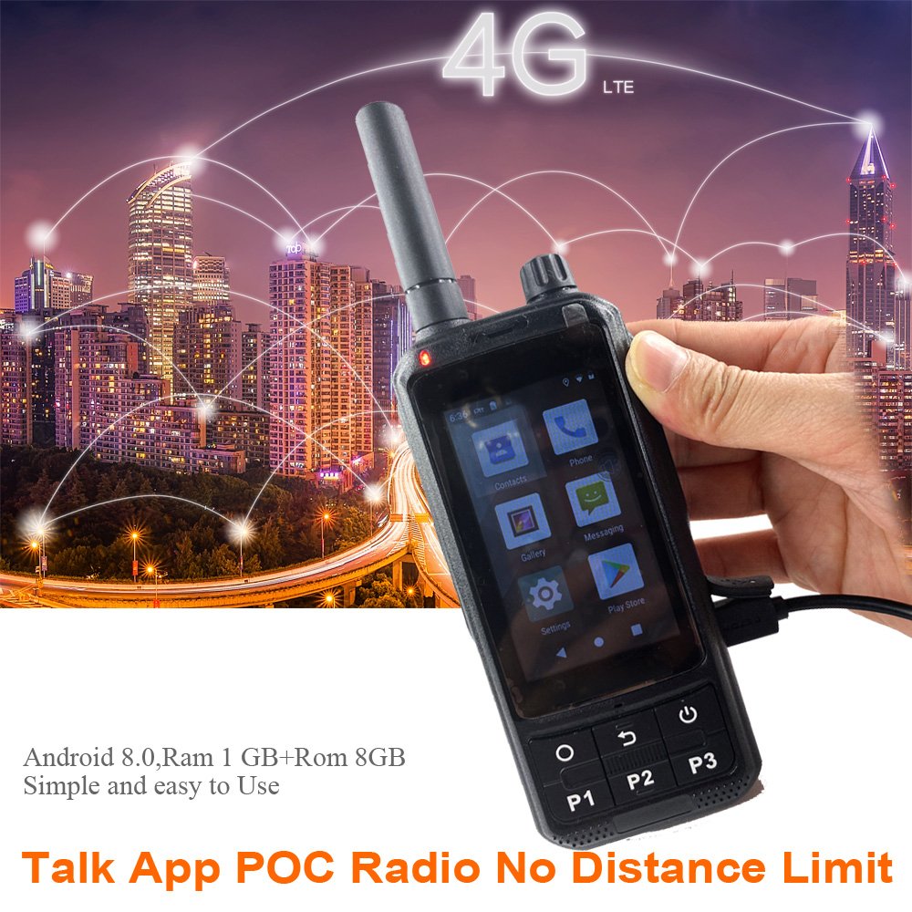 500KM Talk Range Zello Radio PTT 3G 4G NETWORK Radio A970S WIFI Walkie Talkie Push To Talk Mobile Phone