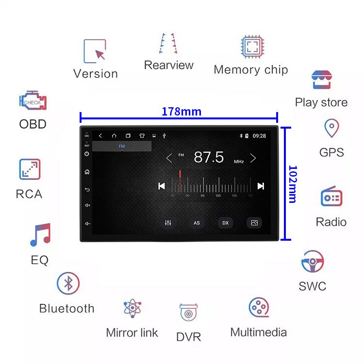 Sell well mp3 mp4 radio navigation all-in-one machine navigation GPS 7 "Android universal MP5 Car Player