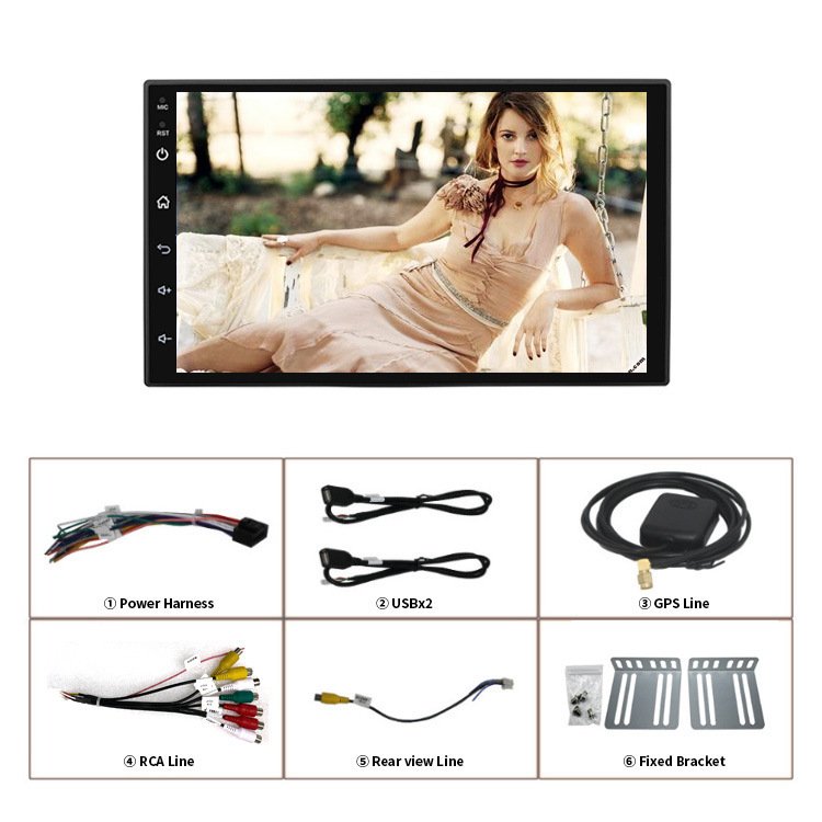 Sell well mp3 mp4 radio navigation all-in-one machine navigation GPS 7 "Android universal MP5 Car Player