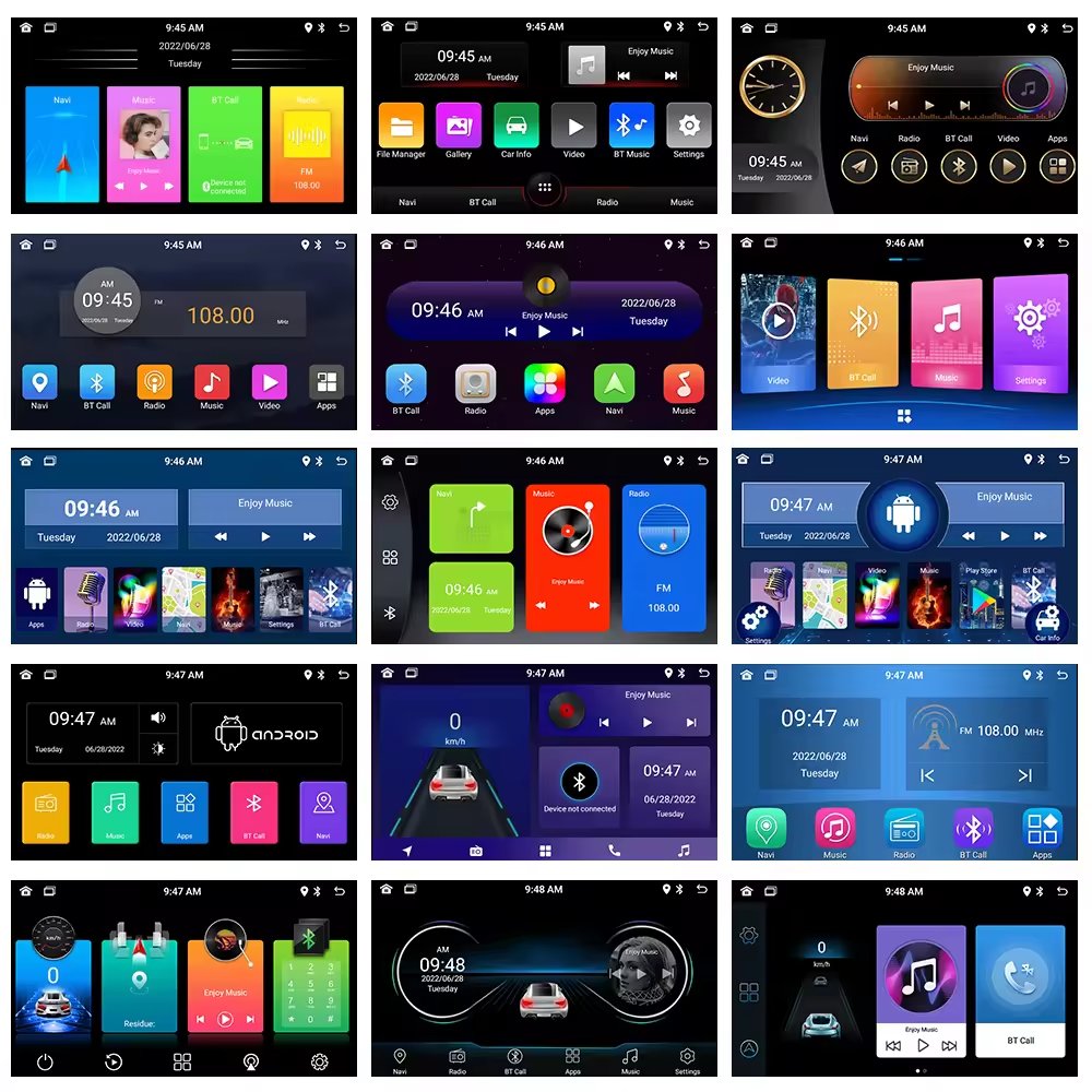 Factory price Android 13 universal 2din car radio, car multimedia video player, wireless carplay, Android auto Bluetooth stereo
