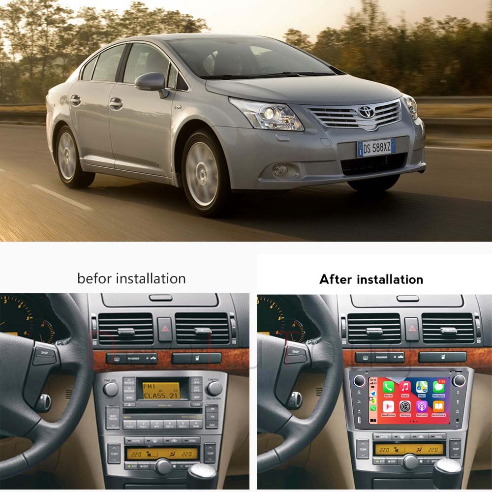 Ram 4G+64G DSP7" For Toyota Avensis T25 2006-2012 Android 11 Multimedia Car Radio DVD Player GPS Navigation Carplay Audio Stereo
