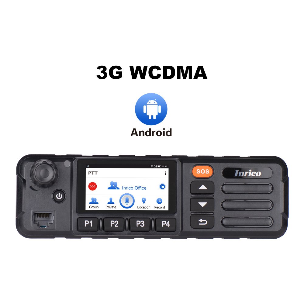 Inrico TM-7P Mobile Radio Touch Screen Display 4G POC WCDMA Network in-vehicle Cb Radio