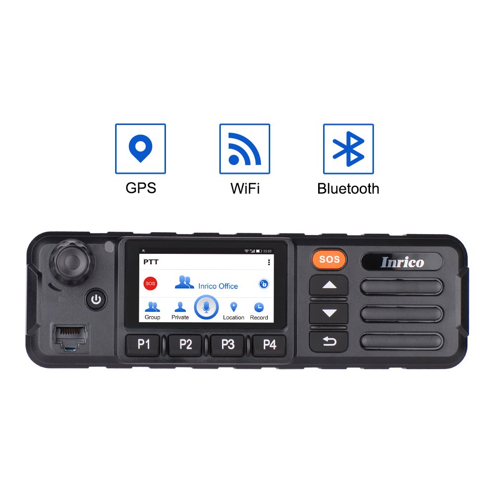 Inrico TM-7P Mobile Radio Touch Screen Display 4G POC WCDMA Network in-vehicle Cb Radio
