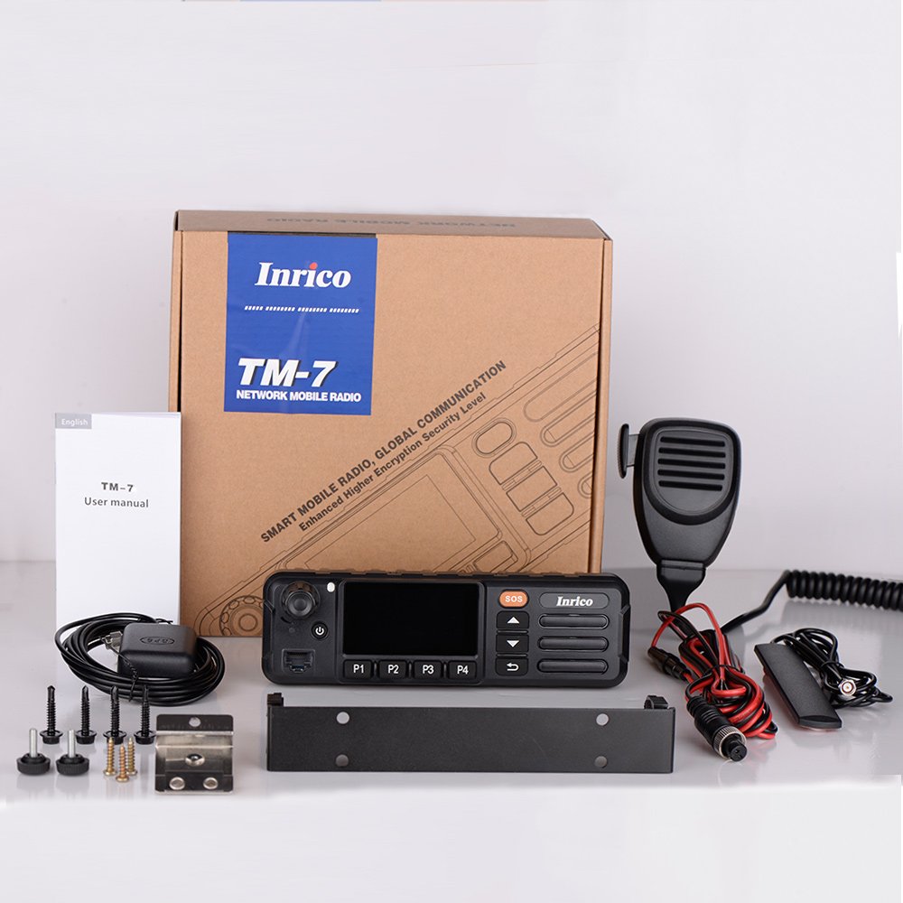 Inrico TM-7P Mobile Radio Touch Screen Display 4G POC WCDMA Network in-vehicle Cb Radio