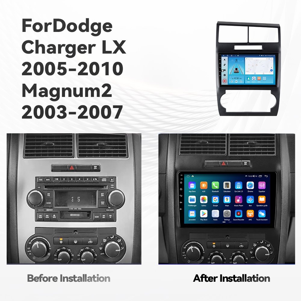 Android 13 Car Radio GPS Navigation DVD Player Stereo Multimedia Audio System for Dodge Charger LX 2005-2010 Magnum 2 2003-2007