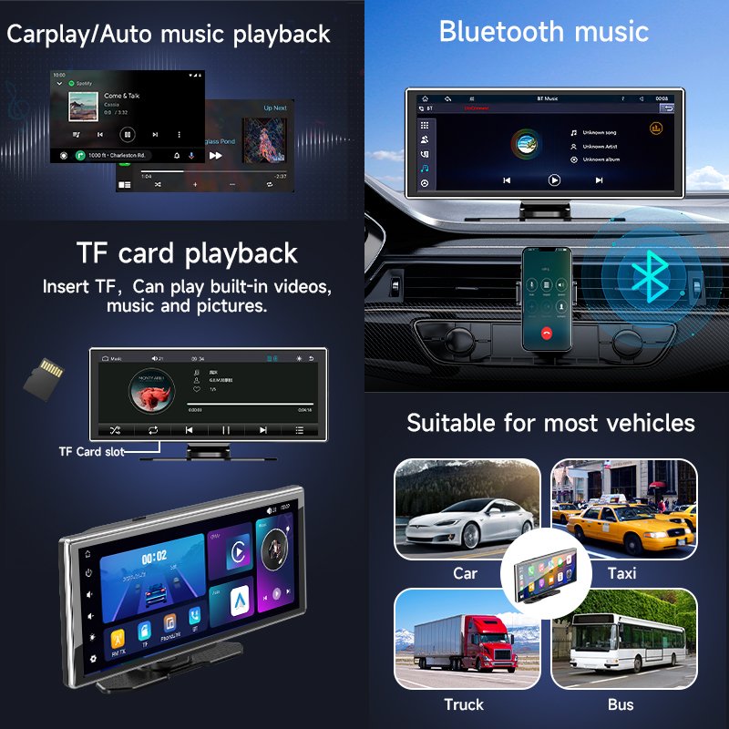 Newest Carplay Screen Car Stereo 11.26 Portable Touch Screen Car DVD Player Carplay Car Radio Touch Screen MP5 Player