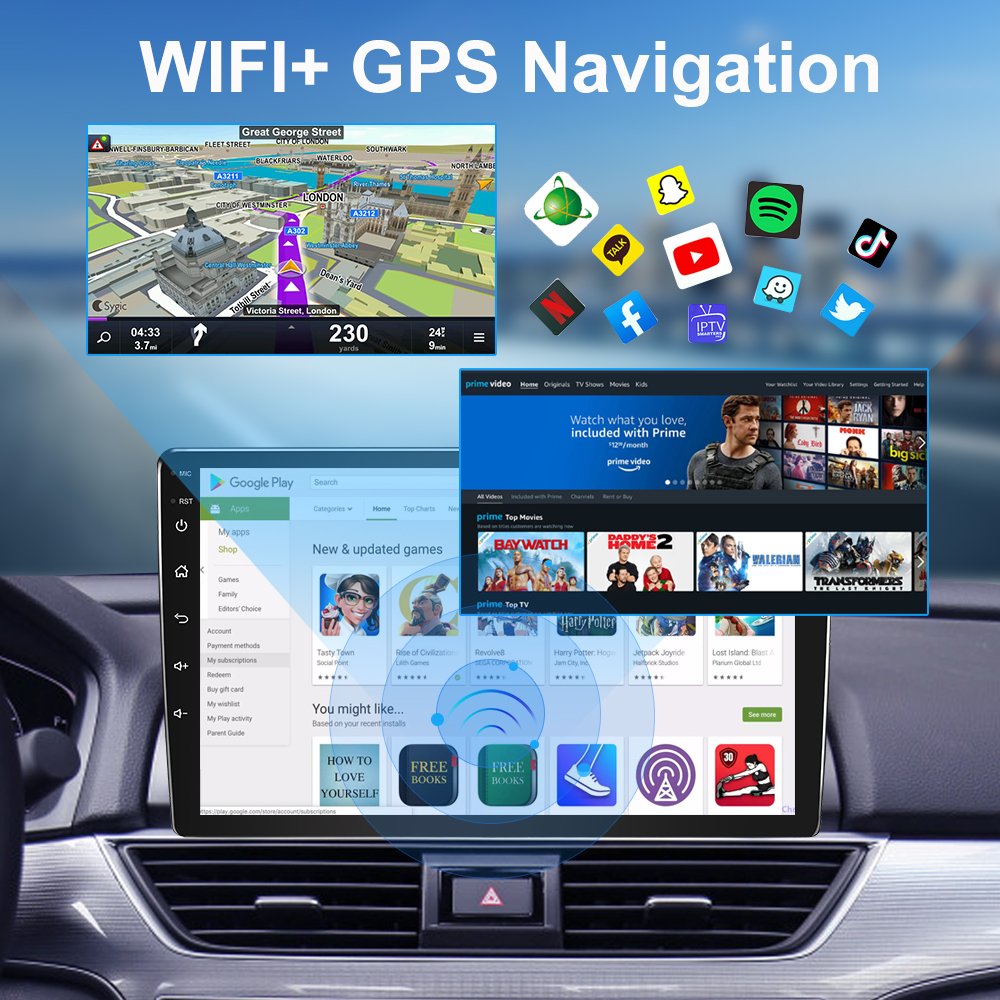 2 Din Android 11 4G NET 7/9/10.1 Inch Car Radio Multimedia Video Player 2Din Navigation GPS FM for Nissan Kia Honda VW