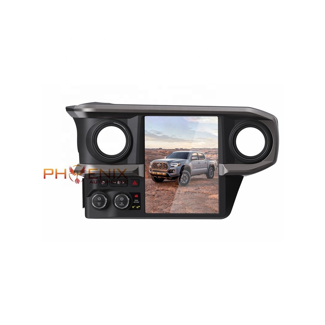 PA 2022 12.1" Android10.0 Vertical Screen Car Gps Navigation For Toyota Tacoma 2016 - 2022 tesla radio