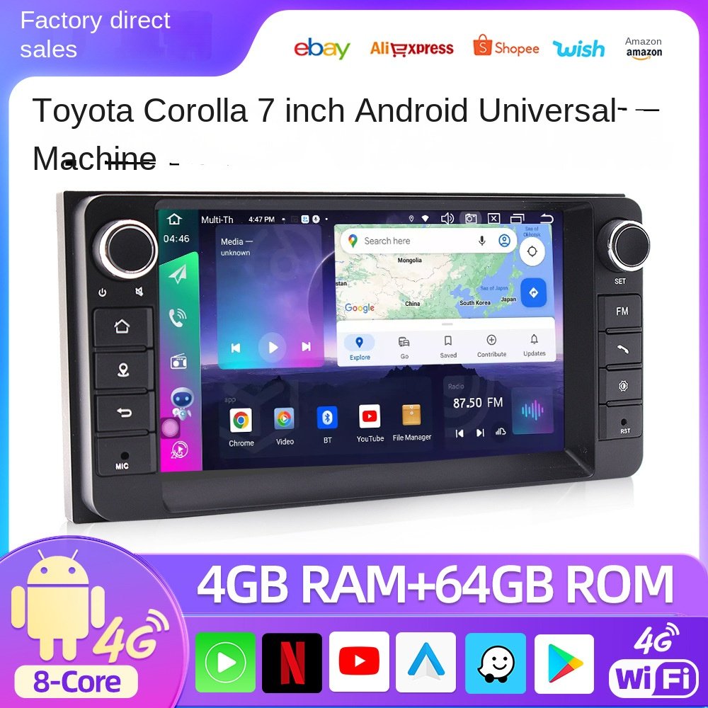 Large LCD Screen Android Car Navigation System Wireless CarPlay Radio Reversing Image All-in-One Machine Stereo