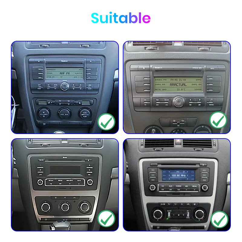 10 inch AI Voice 2 din Android Auto Radio For SKODA Octavia 2 A5 2008-2013 Carplay 4G DSP Car Multimedia GPS 2din autoradio dvd