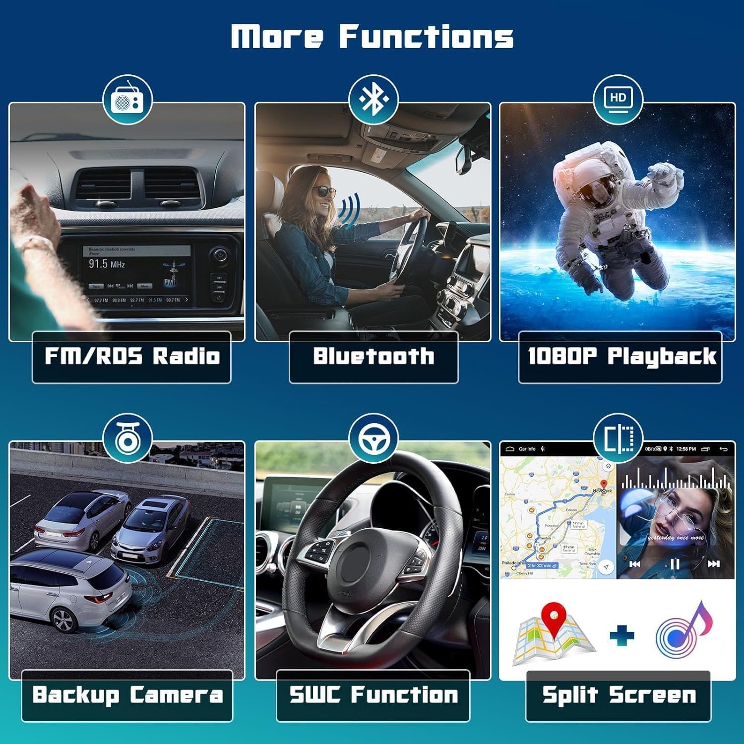 Android Car Radio For Toyota Land Cruiser Prado 150 2018 - 2022 2 Din car Stereo video touch screen GPS Multimedia audio Player